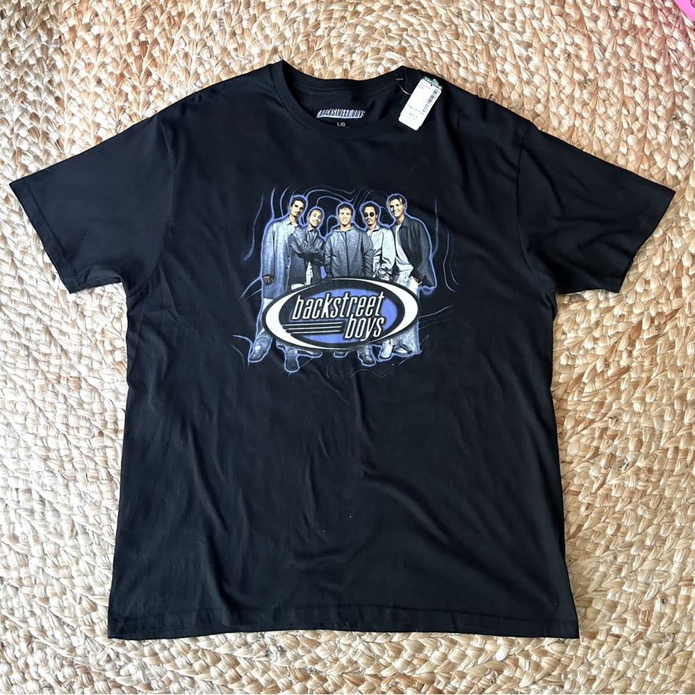Backstreet Boys Black Graphic T-Shirt SizeL